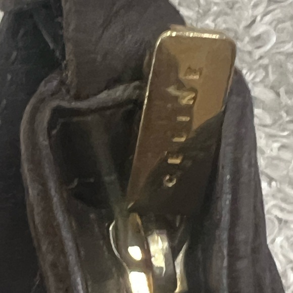 Celine Suede Leather C Logo Shoulder Bag - Picture 12 of 16